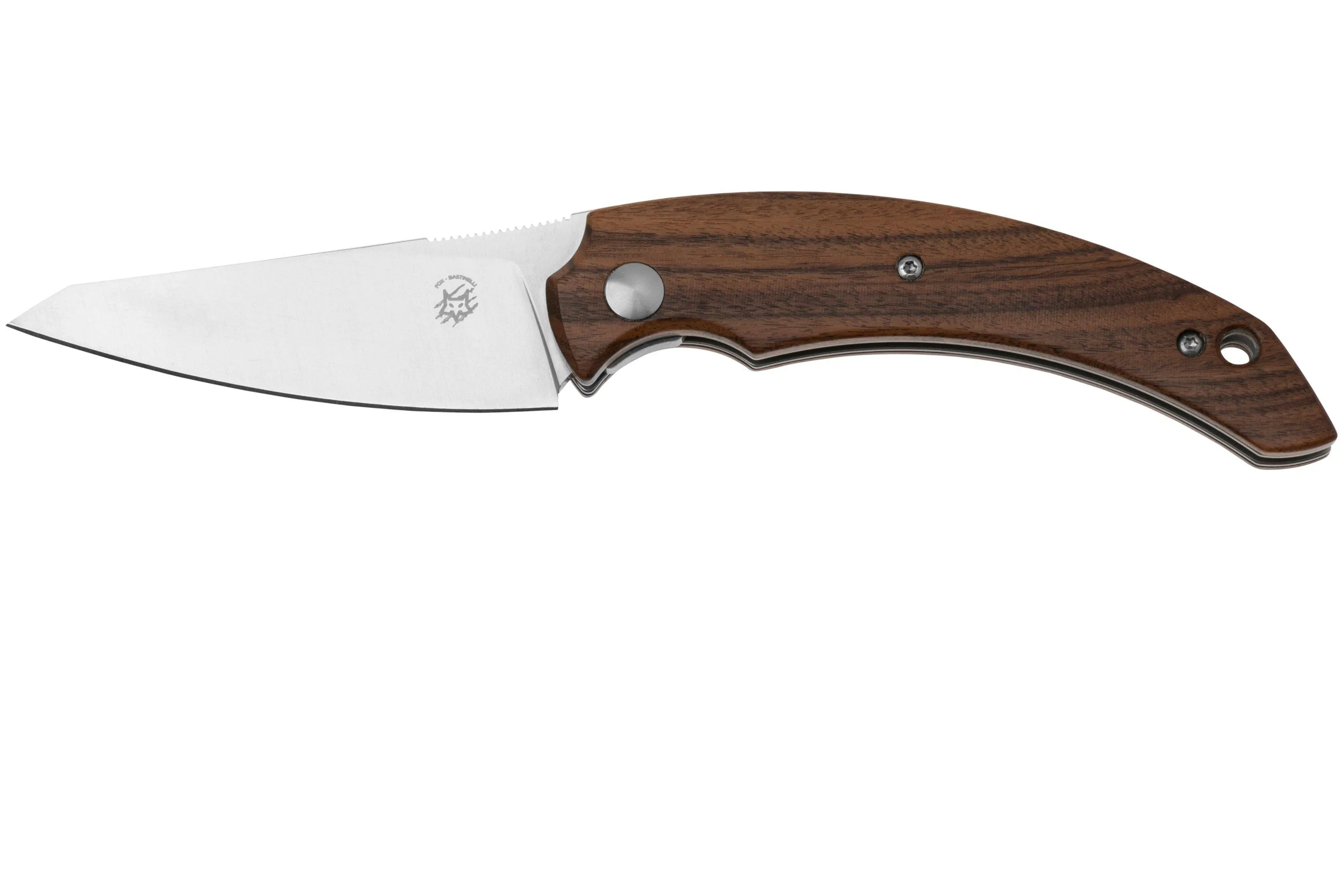 Fox Knives Fides FX-539 ST Satin AISI 303, Santos Wood couteau de poche, Bastinelli design