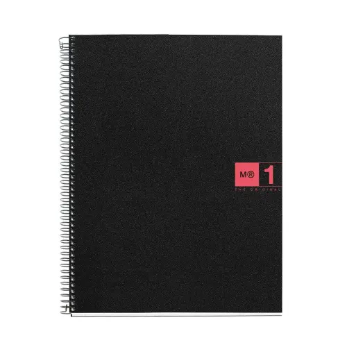 Notebook The Original Souple A4 Quadri. 5x5mm 80feuil. Rouge