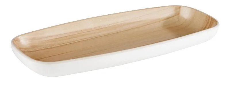 Plateau APS -FRIDA- 215 x 10 cm hauteur : 2 cm mélamine intérieur : aspect bois extérieur : blanc 84650 acheter à bas prix 