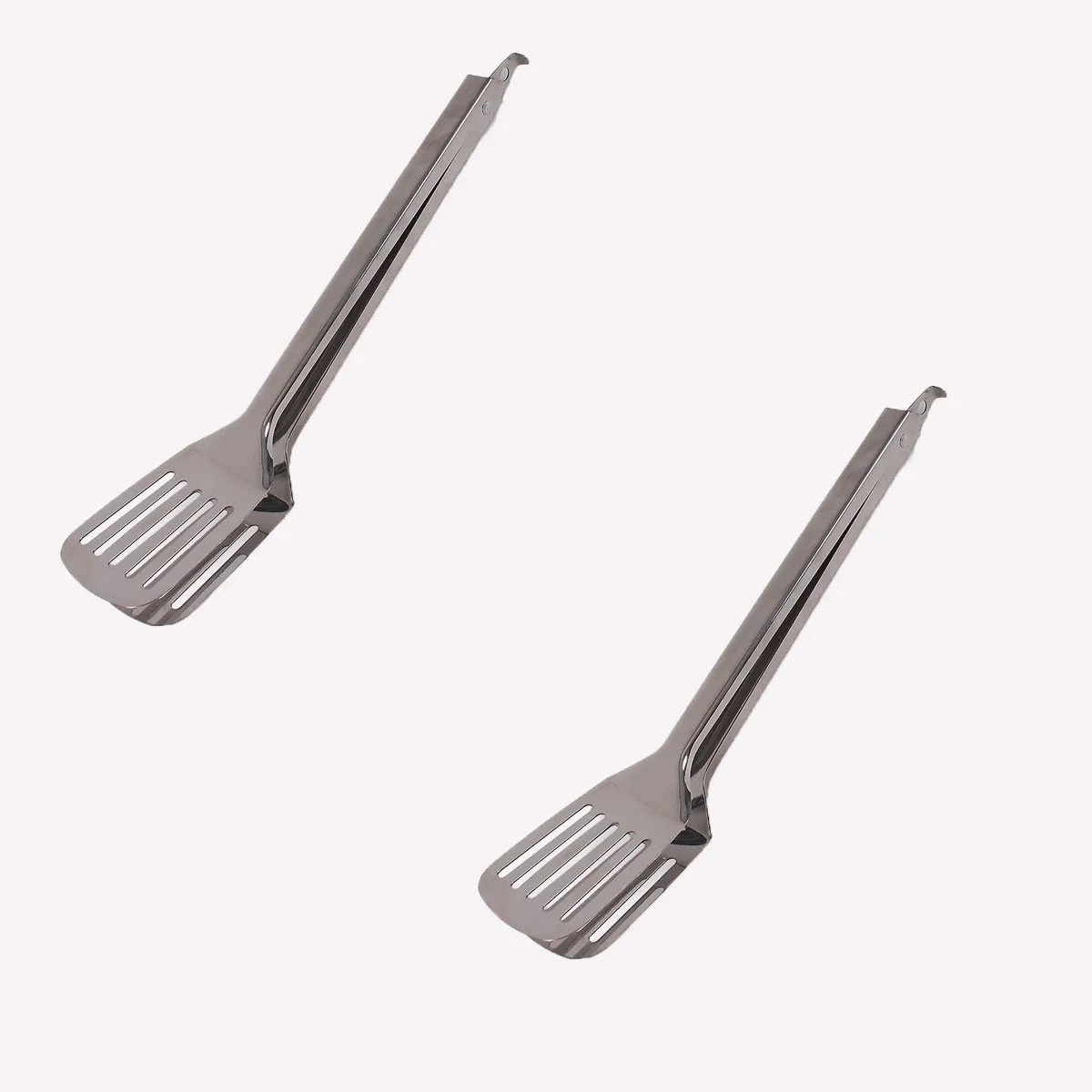 Spatule double gris acier inoxydable 36.5 cm x 7.8 cm - Lot de 2 Astuc 