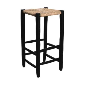 Tabouret de bar en bois noir 35x70 cm