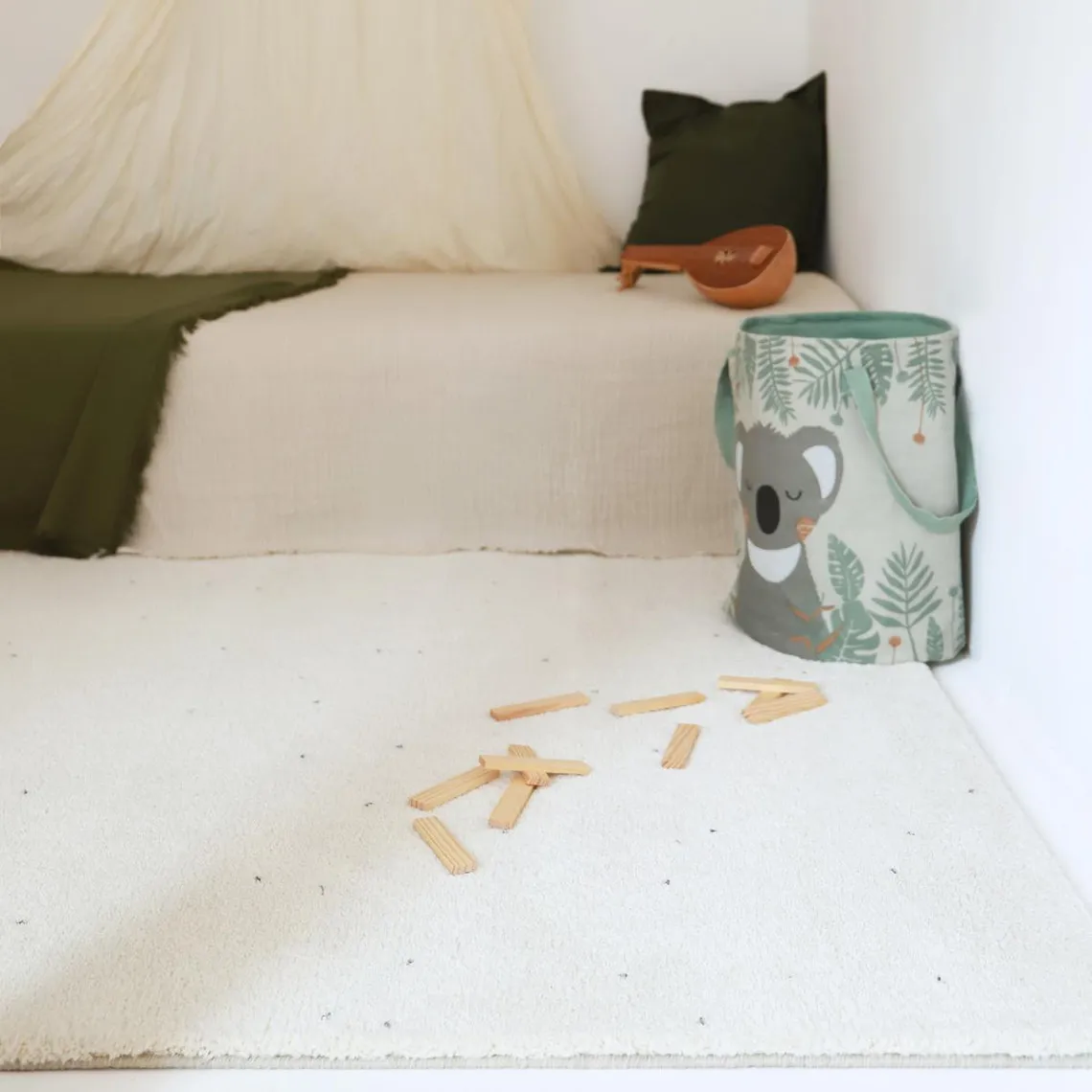 Tapis aspect laine matière recyclée KUSUMI M | 3 Suisses