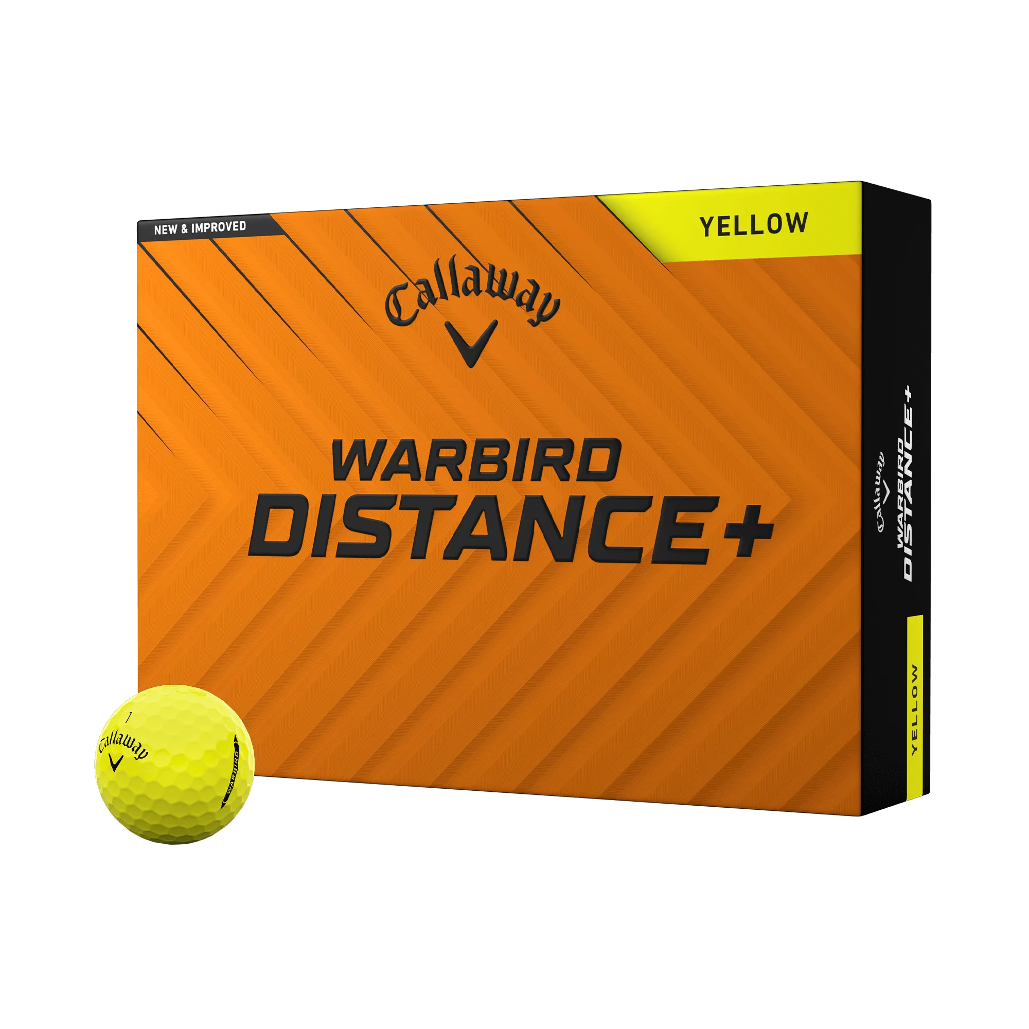 Warbird Distance+ Yellow Golf Balls